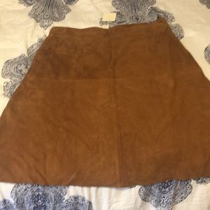 Talbots genuine suede skirt NWT